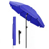 Parasol de jardin 2m avec ancrage sol et sac de transport Bleu - voonot.com