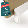 Bas de porte isolant coupe froid 100 cm blanc - voonot.com