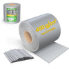 Brise vue occultant PVC 450g/m2 19cm x 70m Gris clair - voonot.com