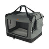 Sac transport pliable chien chat caisse cage portable 60x44x44cm gris - voonot.com