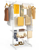 Sechoir a linge etendoir renforce 4 niveaux 125x62x173cm blanc - voonot.com