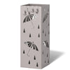 Porte-parapluies Metal avec bac de recuperation eau et 4 Crochets Motif Parapluie 15.5 x 15.5 x 43.5 cm beige - voonot.com