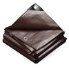 Bâche de Protection en Polyéthylène resistant et impermeable 240g/m² marron 4x8m - voonot.com