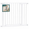 Barriere de securite a pression sans percage Largeur 88-96cm Metal blanc - voonot.com