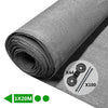 Brise vue occultant en HDPE 150g/m² 1x20m avec attaches de fixation gris - voonot.com