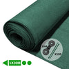 Brise vue occultant en HDPE 150g/m² 1x20m avec attaches de fixation vert - voonot.com