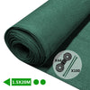Brise vue occultant en HDPE 150g/m² 1.5x20m avec attaches de fixation vert - voonot.com