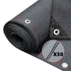 Brise vue occultant en HDPE 230g/m² 1x10m avec attaches de fixation anthracite - voonot.com