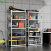 Lot de 2 etageres de rangement renforcees charge extra lourde 5 niveaux 180x90x40cm - voonot.com