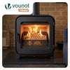 Panier Bruleur a Granules pellets pour cheminee 30x25,7x17cm metal Noir - voonot.com