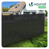 Brise vue occultant en HDPE 90g/m² 1.8x20m avec attaches de fixation anthracite - voonot.com