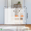 Barriere de securite retractable HAUTE 180x96cm blanc - voonot.com
