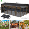 Housse salon de jardin bache de protection 420D 242x162x73cm noire - voonot.com
