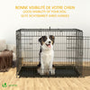 Cage pour chien pliable avec 2 portes verrouillable plateau amovible 107x70x78cm - voonot.com