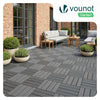 Lot de 11 dalles clipsables exterieures 30x30cm modulaire plastique anthracite - voonot.com