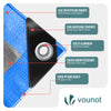 Bâche de Protection en Polyéthylène resistant et impermeable 180g/m² bleu 6x8m - voonot.com