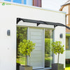 Auvent de porte marquise 200x80 cm en Polycarbonate anti UV Anthracite - voonot.com