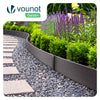 Bordure de jardin PE haute flexible 10M avec piquets gris - voonot.com
