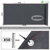 Brise vue occultant en HDPE 230g/m² 1.8x10m avec attaches de fixation anthracite - voonot.com