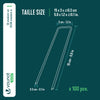 Lot de 100 piquets de fixation pour jardin U 150x30mm en acier galvanise - voonot.com
