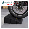 Lot de 2 Rampes de Trottoir en Polypropylene 25x27x11 cm Noir - voonot.com