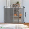 Barriere de securite retractable HAUTE 180x96cm gris - voonot.com