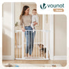 Barriere de securite a pression sans percage Largeur 88-96cm Metal blanc - voonot.com