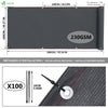 Brise vue occultant en HDPE 230g/m² 1x20m avec attaches de fixation anthracite - voonot.com