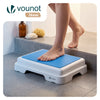 Marche pied antiderapant salle de bain empilable 43x33x11cm PP EVA bleu - voonot.com