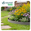 Bordure de jardin plastique flexible 20m avec piquets gris - voonot.com