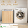 Panier a linge en bambou rectangulaire double compartiments avec couvercle 100L - voonot.com