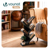 Bibliotheque Arbre etagere a Livres 30x16x60cm Noir - voonot.com