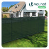 Brise vue occultant en HDPE 90g/m² 1x20m avec attaches de fixation vert - voonot.com