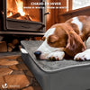 Matelas panier pour chien avec tapis gel rafraichissant amovible 75x50cm - voonot.com