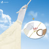 Voile d'ombrage Rectangulaire en Polyester Imperméable avec Kit de Montage 3x2m Beige - voonot.com