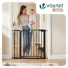 Barriere de securite a pression sans percage Largeur 88-96cm Metal noir - voonot.com