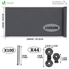 Brise vue occultant en HDPE 150g/m² 1.5x20m avec attaches de fixation anthracite - voonot.com
