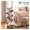 Bibliotheque Arbre etagere a Livres 38x19x113cm Blanc - voonot.com