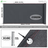 Brise vue occultant en HDPE 230g/m² 1.8x20m avec attaches de fixation anthracite - voonot.com