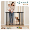 Barriere de securite a pression sans percage Largeur 103-110cm Metal noir - voonot.com