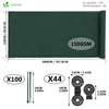 Brise vue occultant en HDPE 150g/m² 1.5x20m avec attaches de fixation vert - voonot.com
