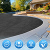 Bache a bulle piscine 120 microns rectangulaire decoupable 450x220cm noir - voonot.com