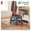 Tabouret pliant antiderapant 32x25x22 cm plastique gris - voonot.com