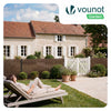 Clôture en canisse PVC 100x500cm imitation osier marron - voonot.com
