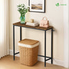 Console table style industriel en metal et MDF 75x24x75 cm Marron - voonot.com