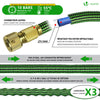 Tuyau d’Arrosage Extensible 15m avec Récipient Savon et accessoires vert - voonot.com