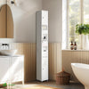 Meuble rangement salle de bain Haut colonne 180x20x20cm MDF blanc - voonot.com