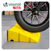 Lot de 2 Rampes de Trottoir en Polypropylene 25x27x11 cm Jaune - voonot.com