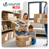 Lot de 20 cartons de demenagement stockage 45L Fabrique en France 50x30x30cm - voonot.com