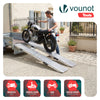 Rampe de chargement pliable Lot de 2 pcs en acier galvanise 160cm - voonot.com